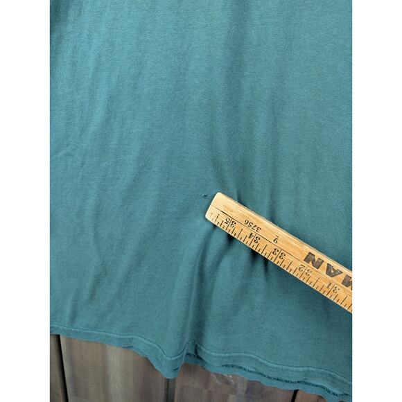 Nautica Jeans Vintage Y2K Embroidered Script Ringer Distressed T-shirt Large - Picture 5 of 9